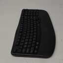 EDJO Ergonomic Wireless Keyboard with Wrist Rest, Wave Keys, Comfortable Natural Typing, 2.4GHz Ergo Wireless USB Computer Keyboard for Multi-OS, Windows, Mac OS, Laptop, PC (Black)