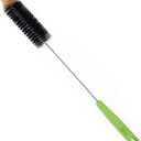 Long Bottle Brush, 17 in Bendable Cleaner Brushes for Cleaning Neck Beer Bottles, Wine, Baby Bottles, Water Bottles, Tumblers, Flask, Bird Feeder, Vase, Pipes and Brewing Supplies Black/1Pack