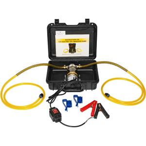 Electric Oil Extractor Pump 12/24V 100W, High Flow Oil Change Pump with Anti-Kink Hose, Transmission Fluid Transfer Pump for Automotive, Marine, Boats, Jet Ski, Lawn Mowers, DIY Oil Transfer