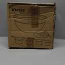 Hand Mixer Electric Mixing Bowls Set, 5 Speeds Handheld Mixer with 4 Nesting Stainless Steel Mixing Bowl, Measuring Cups Spoons 200W Kitchen Blender Whisk Beater Baking Supplies For Beginner