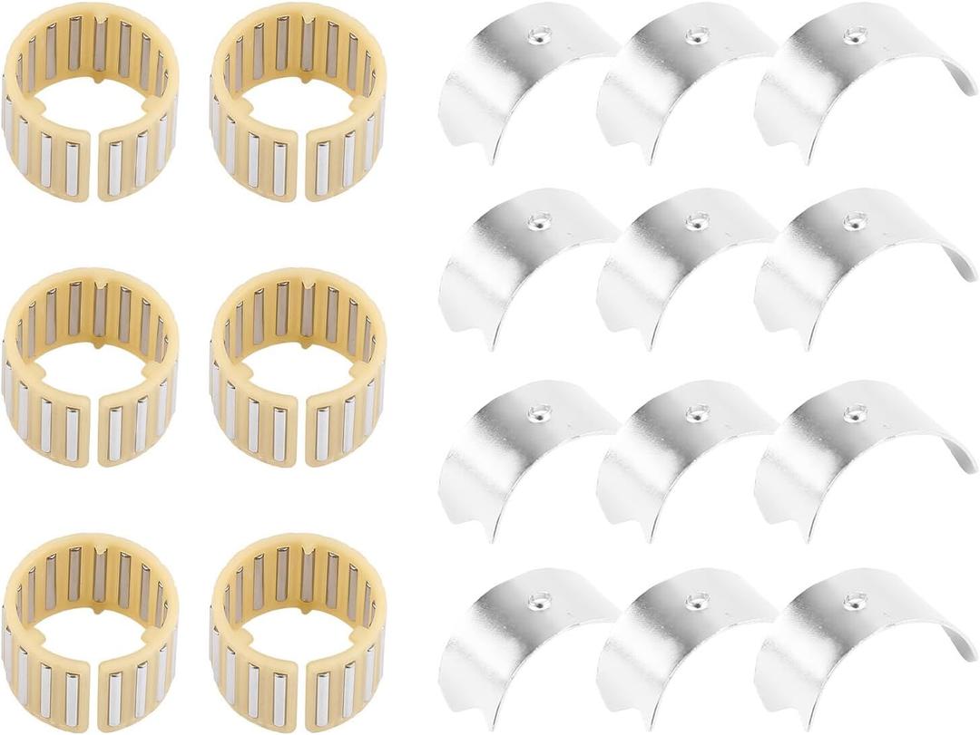 Engine Eccentric Shaft Camshaft Needle Bearing Fit for BMW X1 X3 X4 X5 X6 F15 E53/70 E84 E71 F16 F25 E83 M3M4 Z4, 6PCS Camshaft Needle Bearing Replaces 11377615379 Camshaft Bearing Needle Bearing