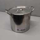 IMUSA USA Stainless Steel Stock Pot 20-Quart, Silver (20.5 Quarts)
