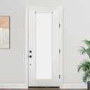 LazBlinds 100% Blackout Cordless Roll Up French Door Blinds, Thermal Insulated Light Blocking Shades for Patio Sidelight Glass Door, 14'' W x 70'' L, White, 1Pcs