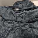 Catalonia Oversized Blanket Hoodie Sweatshirt, Wearable Sherpa Lounging Pullover for Adults Women Men (Grey)