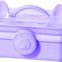 Cute Cat Ear Hair Accessories Organizer 3-Layers Jewelry Storage Box Cat Switch Organizer Box Jewelry Plastic Hair Accessories Holder for Home School Office