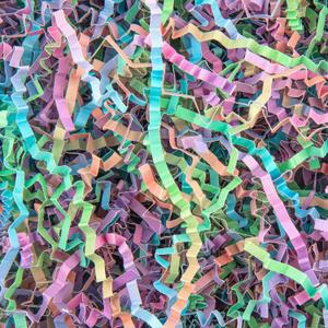 Caleihd 1/2 LB Crinkle Cut Paper Shredded Filler Paper for Gift Baskets Gift Box Confetti Shreds Decoration Stuffing for Birthday, Weddings, Anniversaries, Christmas Wrapping Multi-color