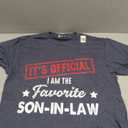 It's Official I'm The Favorite Son-in-Law T-Shirt Grey M