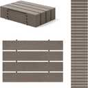 Goplus 8 FT Garden Pathway, Outdoor Roll Out Straight Walkway Patio Path, Non-Slip Weather Resistant Walkway with HDPE Frame, Metal Wire Connection, for Backyard, Beach, Wedding Party Pathways (95 x 17 x 0.5)