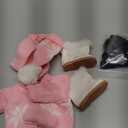 Yardwe 1set Doll Christmas Outfit Festive Holiday Dress-up Costume Sweater Pants Hat Gloves Scarf Shoes for Celebrations and Craft Projects