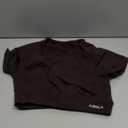 AUROLA Influence Crop Top Workout Shirts for Women, Ultra-Soft Seamless Gym T Shirts Short Sleeve Running Workout Tops (Medium, Coffee)