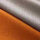 F-CHU 100% Blackout Curtains for Bedroom Grey and Burnt Orange Patchwork Curtains Thermal Insulated Room Darkening Window Drapes for Living Room Grommet 63 inch Long 2 Panels