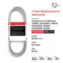 130801 Craftsman Ground Drive Belt Replacement, Length 95.25", Heavy Duty, Durable, Aramid Cord Belt Replaces 532130801, 138255, 532138255, 160855, 532160855, 24690, 21547026 for Husqvarna/AYP