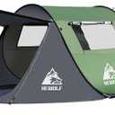 Hewolf 2 Person Pop Up Camping Tent,Instant Easy Setup,Waterproof,Automatic Family Tent for Camping,Hiking & Traveling