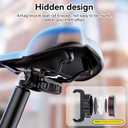 DDJ for AirTag Bike Mount Hidden Under Seat - Waterproof Bike Airtag Holder, Anti-Theft GPS Tracker Case for Apple Tag, Heavy-duty Metal & ABS Material Includes Mounting Tools, for Bicycle, MTB/E-Bike