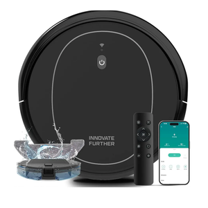 Robot Vacuum 4000Pa Strong Suction Vacuum Robot and Mop & WiFi/App/Remote/Alexa Control & Central Brush & Self-Charging, Schedule 3-in-1 Robotic Vacuum Cleaner for Pet Hair, Hard Floor, Carpet