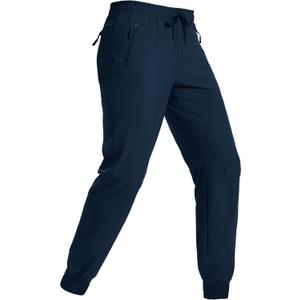 MAGNIVIT Men's Sweatpants with 3 Zipper Pockets Athletic Workout Lightweight Pants Quick Dry Running Joggers for Men (Blue)