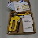 Upholstery 4 in 1 Staple Gun Heavy Duty, with 6000 Staples, Remover, Gloves, Manual Brad Nailer Power Adjustment Stapler Gun for Wood, Upholstery, Carpentry, Decoration DIY Staple Gun