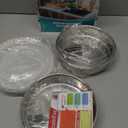 TeamFar 8 Inch Cake Pan, Stainless Steel Tiers Round Baking Cake Pans with Lids, Healthy & Heavy Duty, Dishwasher Safe & Easy Clean, Mirror Polish & Smooth Edge, Set of 4 (2 Pans + 2 Lids)