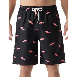 KAILUA SURF Big and Tall Mens Swim Trunks, 9" Mens Designer Bathing Suit Boardshorts (XX-Large, D57)