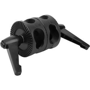 Dual Wheel Photography Light Reflector Stand Turntable Mount Adapter Grip Head for Light Stand Arm