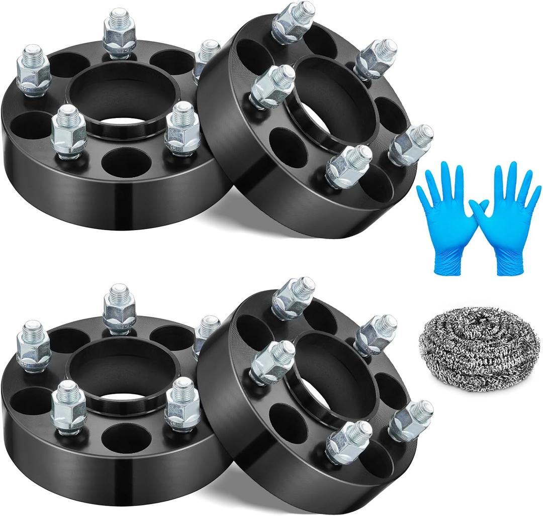 BDFHYK 5x4.5 Wheel Spacers 1 inch(25m) Spacers 5x114.3 Thread Pitch 1/ 2-20 Stud & 70.5 mm Center Bore, Compatible with Lincoln Town Car Mark, Mustang Edge Crown Victoria Ranger Explorer, Set of 4