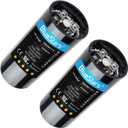Upgraded Version 2 Packs 216-259 uF/MFD 220-250V Round Start Capacitor Replacement Part by Blue Stars - Exact Fit for AC Motor Run or Fan Start and Cool or Heat Pump Air Conditioner