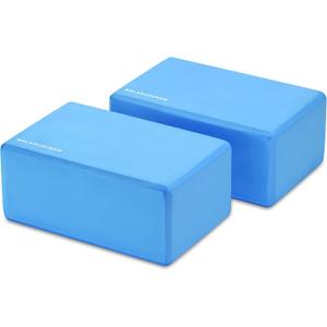 Fitvids Set of 2 High Density Yoga Blocks, 9"x6"x4" Each, Pair, Multiple Colors