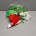 Yookeer Christmas Golf Cart Decoration Kit Large Inflatable Santa Hat for Car Christmas Golf Cart Accessories Reflective Bulb Light Shaped Magnets Car Covers for Holiday Decorations(Green)