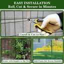 Black PVC Coated Welded Wire Fencing 36” x 50’ Roll 2”x3” 16G Garden Fence