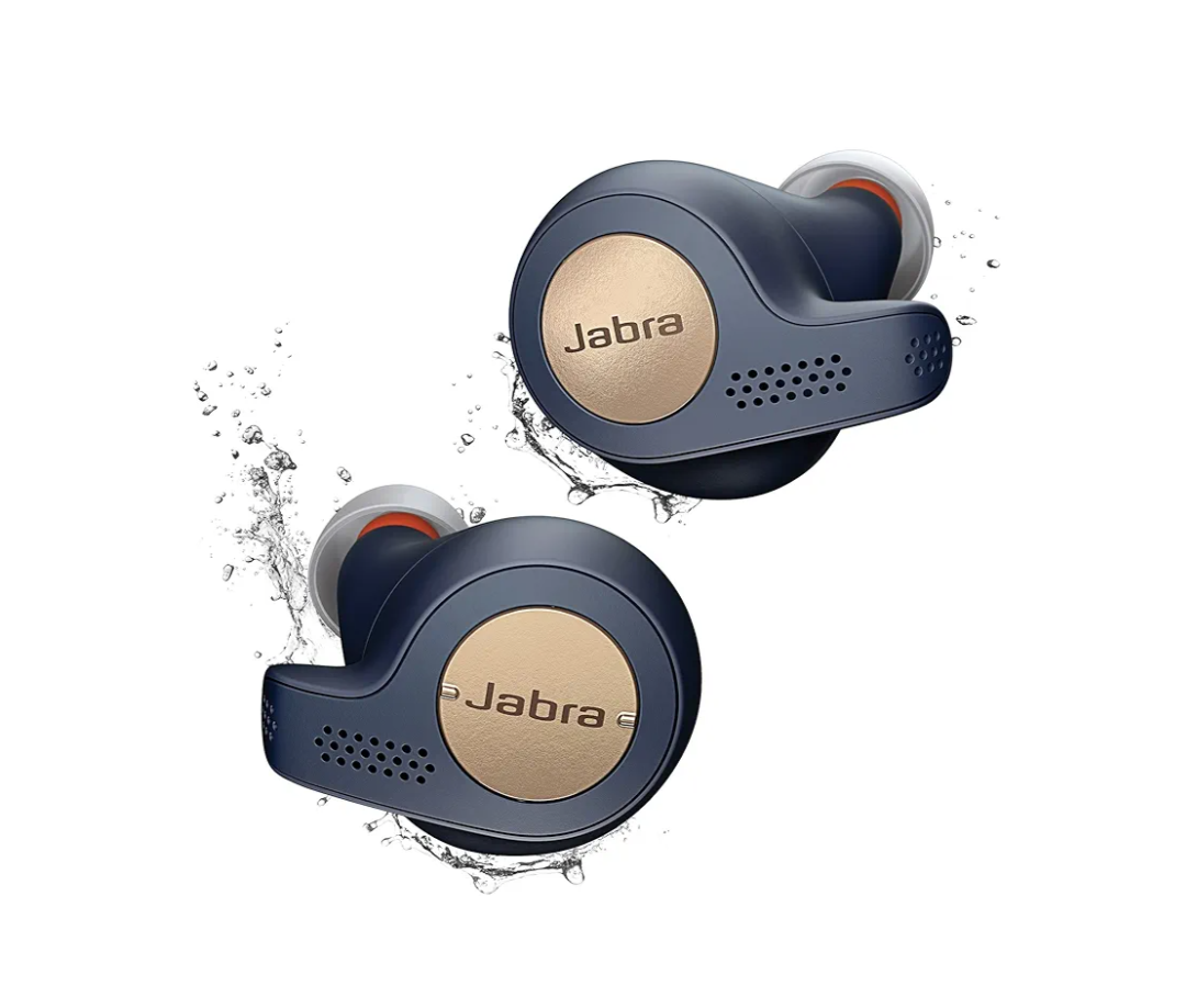 Jabra Elite Active 65t Alexa Enabled True Wireless Sports Earbuds with Charging Case – Copper Blue