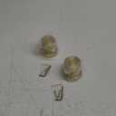 Gold Dummy Door Knobs Interior -for Satin Brass Door Knobs Suitable for Hallway, Wardrobe, Bathroom etc.for All Standard Size Doors, 2 Pack