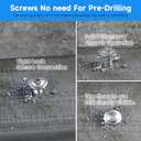 300Pcs #10 x 1-1/2" Self Tapping Screws for Metal, 410 Stainless Steel, Sheet Metal Screws for Metal, Truss Head High-Strength Quick Tapping (SILVER)