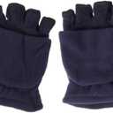 BESPORTBLE 2 Pairs Half Christmas Cycling Gloves Warm Driving Gloves Touchscreen Warm Mitten Finger Gloves Double- layer (Different Colors)