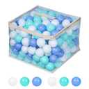 MoonxHome Ball Pit Balls for Toddlers, BPA Free Crush Proof Plastic Toy Balls for Ball Pit, Children's Pool Water Toys, Ideal Gift for Christmas Balls for Play Tent 2.15" Pack of 800 White&Green&Blue
