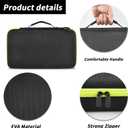Case Compatible with Ryobi ONE+ 18V Lithium-Ion 4.0/3.5/3.0/2.0/1.5 Ah Compact Batteries. Storage Carrying Holder for 18-Volt Battery Charger. Organizer Container with 6 Dividers (Box Only)