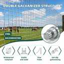 16 Gauge Galvanized Hardware Cloth 48in x 100ft Silver 1 inch Welded Garden Fence Roll for Gardens, Chicken Coops & Poultry Animal Netting Cage