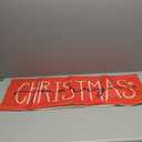 AVOIN colorlife Merry Christmas Red Throw Pillow Cover, 14 x 36 Inch Winter Holiday Cushion Case Decoration for Sofa Couch