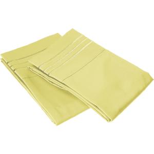Elegant Comfort 1500 Thread Count Wrinkle & Fade Resistant Egyptian Quality Microfiber Ultra Soft Luxurious 2-Piece Pillowcases, Standard Size, Pistachio Green