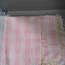 Checkered Tablecloth Rectangle Cotton Linen Gingham Table Cloth with Tassel Washable Wrinkle Free Heavy Duty Buffalo Plaid Table Cover for Dining/Party/Picnic (Pink, 55" x 70" (Rectangular))
