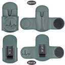 Stethoscope Holder Hip Clip.Night Shift Nurse Essentials Organizer,3M Littmann Stethoscope Belt Clip for Scrubs, Nursing Tools Holster Case,Teaching Stethoscope Holder (1-Dark Green)