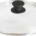 Lodge Round Tempered Glass Lid - Versatile Glass Lid for 10.25 Inch Skillets, Pans, and Dutch Ovens - Dishwasher Safe and Oven Safe up to 400- 10.25 Inch