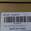 Women's Business Loafers Work Casual Flats Shoes Lightweight Penny PU Leather Slip On Walking Shoes (7.5, 2-nude Pu)