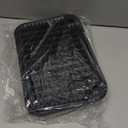 Litter Box Step, Litter Box Ramp/Catcher, Anti-Tracking & Easy to Clean, Ideal for Small & Elderly Cats (Black)