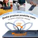 TORRAS Upgraded 360 Spin Magnetic Stand for iPhone 16 Pro Case, Fit for MagSafe, Built-in Kickstand & Ring Holder, Mil-Grade Protective Soft Edge Translucent Case for iPhone 16 Pro, Black 6.3''