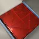 Gemmicc 8 PCS Large Magnetic Tiles,Jumbo Magnet Base Plates,STEM Magnetic Building Blocks for Kids Boys Girls