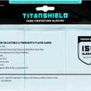 TitanShield Premium Clear Card Sleeves Compatible with Standard Sized Board Games, MTG Magic The Gathering, Pokemon, Lorcana and Trading Cards 2.5" x 3.5" 66x91mm (150 Sleeves) (Single Pack)