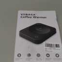 VOBAGA Coffee Mug Warmer for Desk with Auto Shut Off & 3-Temp Settings, Coffee Cup Warmer with Smart Safety Alert Home Office Accessory, Perfect for Coffee, Tea, Milk (Mug for Display) (Black)