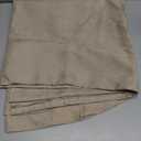 Outdoor Tablecloth with Umbrella Hole - Patio Table Cloth Zippered Round 60 Inch, Linen-Look Polyester Table Cover Water Resistant for Picnic Outside, Natural Color