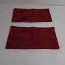 Fancy Homi 2 Packs Burgundy Lumbar Decorative Throw Pillow Covers 12x20 Inch for Living Room Couch Bed, Christmas Boho Home Decor, Soft Striped Corduroy Rectangle Accent Cushion Case 30x50 cm