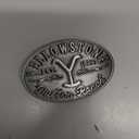 Changes Yellowstone Dutton Ranch Y Logo Established 1886 Kevin stner Belt Buckle 66-57, Silver